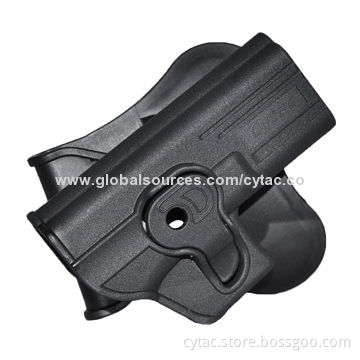Police military pistol handgun holster for Glock 17/19/23/32, with release button and paddle part